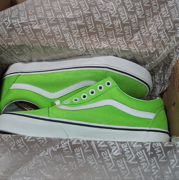 Vans Old Skool (Neon) Green Gecko/Tr White - Picture 7 of 9